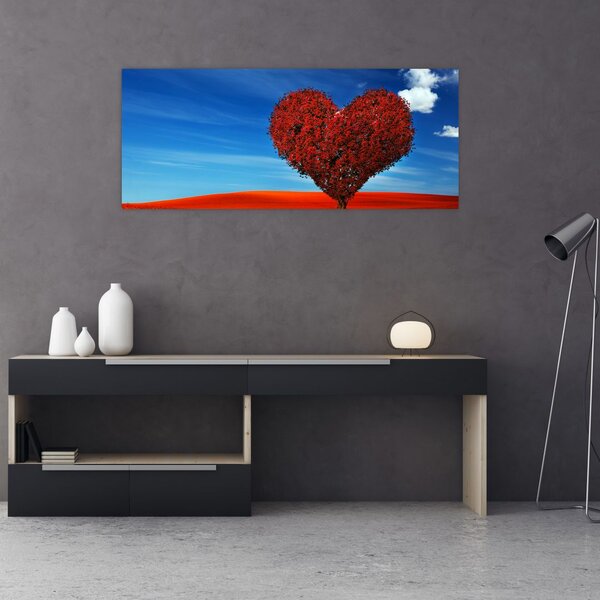Slika - Stablo u obliku srca (120x50 cm)