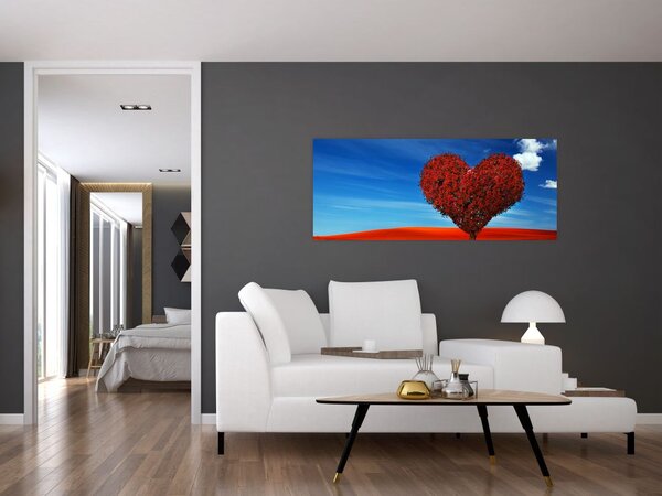 Slika - Stablo u obliku srca (120x50 cm)