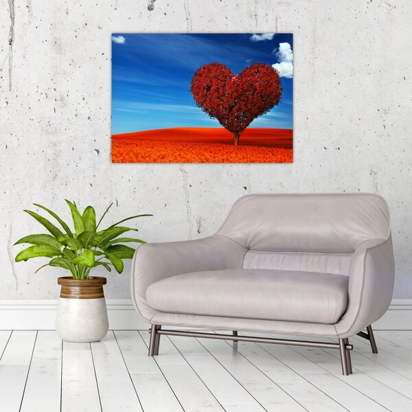 Slika - Stablo u obliku srca (70x50 cm)