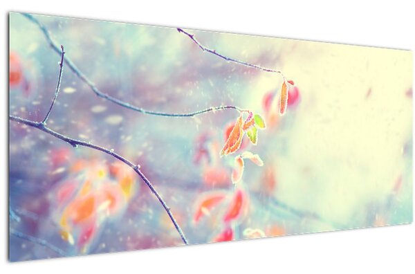 Slika - Listići u ledu (120x50 cm)