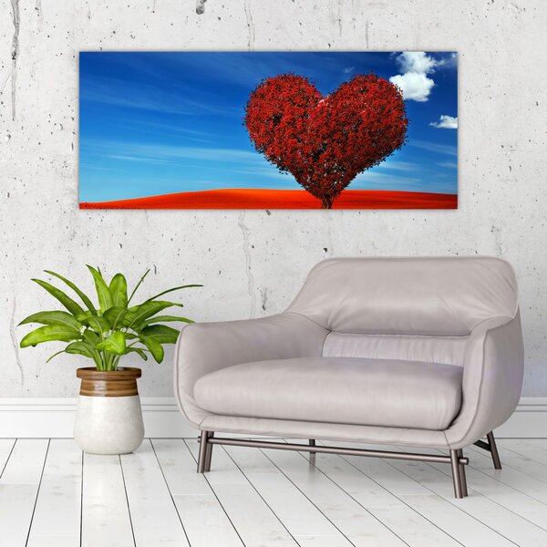 Slika - Stablo u obliku srca (120x50 cm)