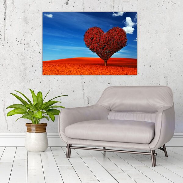 Slika - Stablo u obliku srca (90x60 cm)
