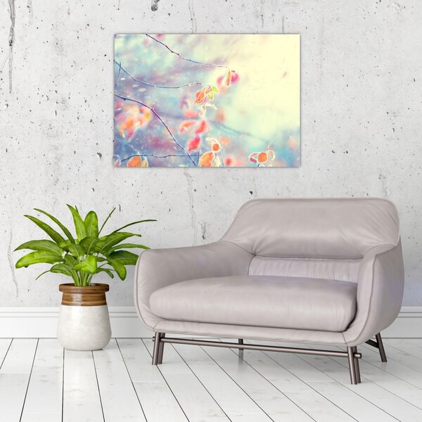 Slika - Listići u ledu (70x50 cm)