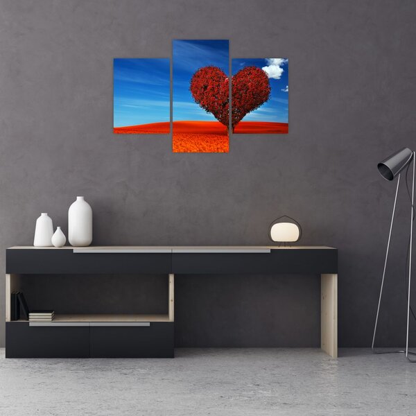 Slika - Stablo u obliku srca (90x60 cm)