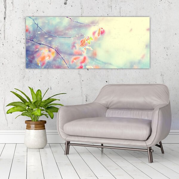 Slika - Listići u ledu (120x50 cm)