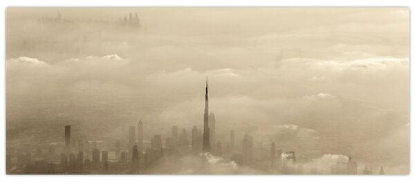 Slika - Grad u oblacima (120x50 cm)