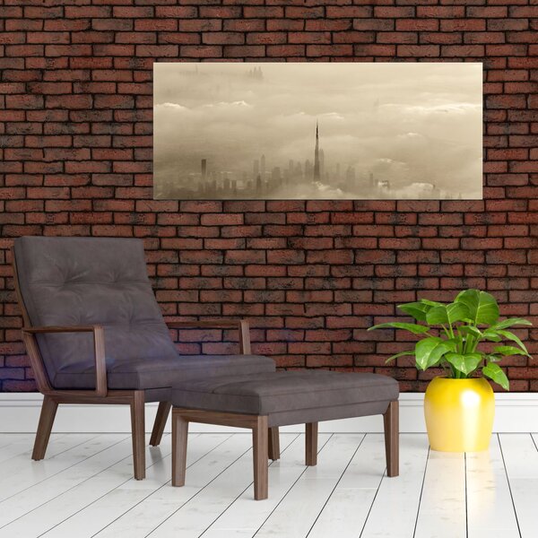 Slika - Grad u oblacima (120x50 cm)