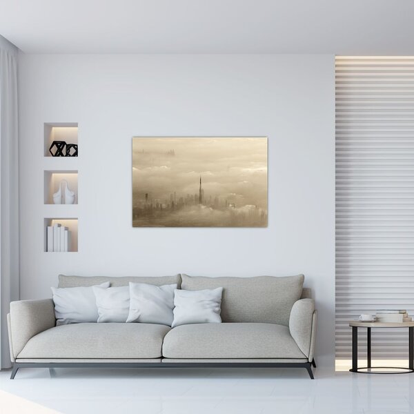 Slika - Grad u oblacima (90x60 cm)