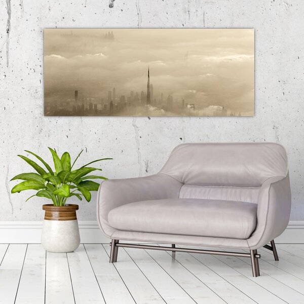 Slika - Grad u oblacima (120x50 cm)