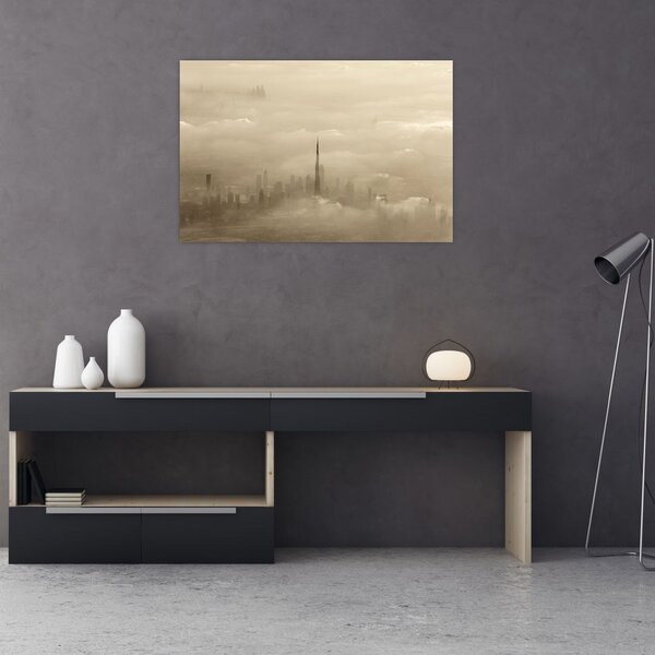 Slika - Grad u oblacima (90x60 cm)