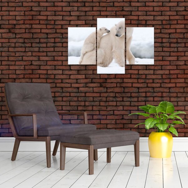 Slika - Polarni medvjedi (90x60 cm)