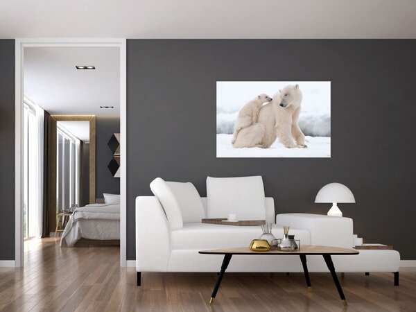 Slika - Polarni medvjedi (90x60 cm)