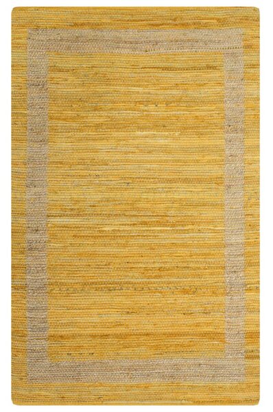 VidaXL Ručno rađeni tepih od jute žuti 160 x 230 cm