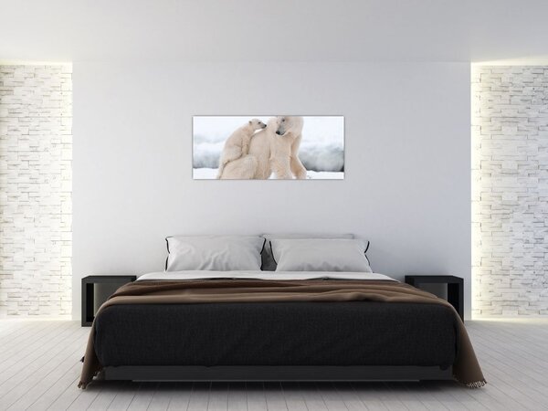 Slika - Polarni medvjedi (120x50 cm)