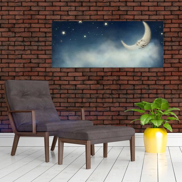 Slika - Mjesec sa zvijezdama (120x50 cm)