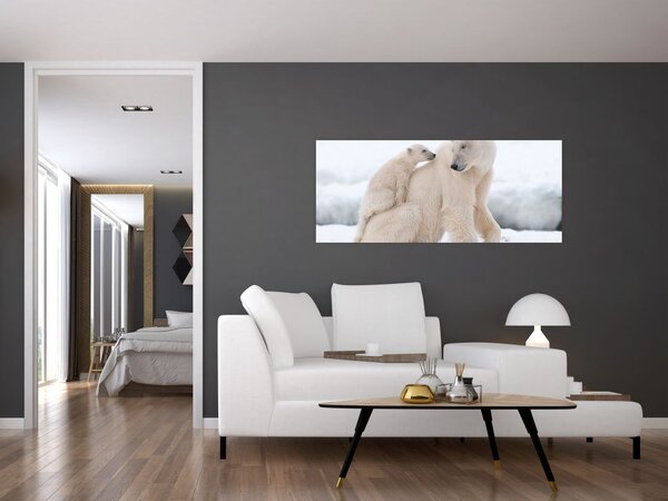 Slika - Polarni medvjedi (120x50 cm)