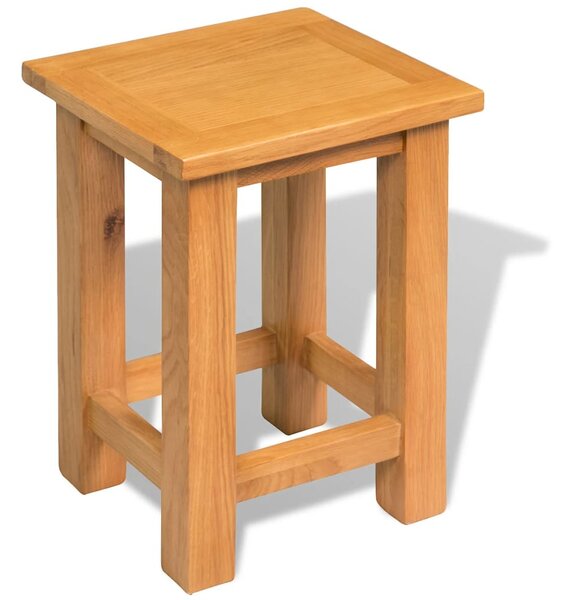 VidaXL Bočni stol od masivne hrastovine 27 x 24 x 37 cm