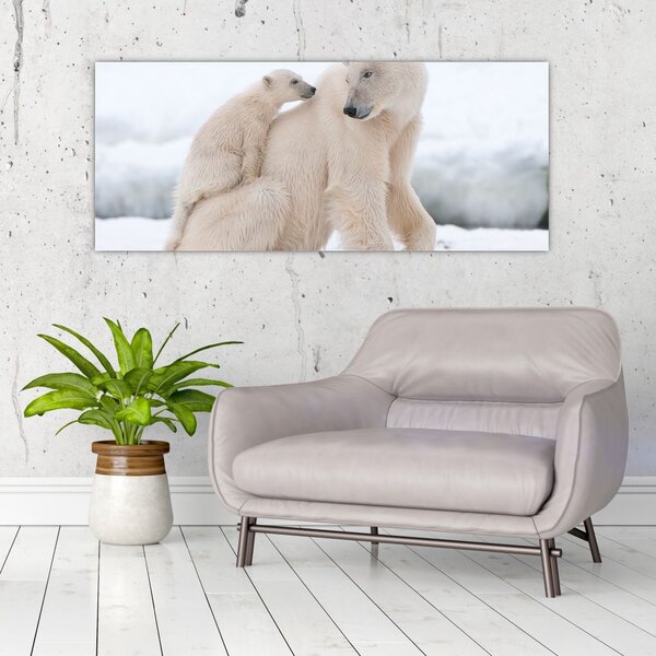 Slika - Polarni medvjedi (120x50 cm)