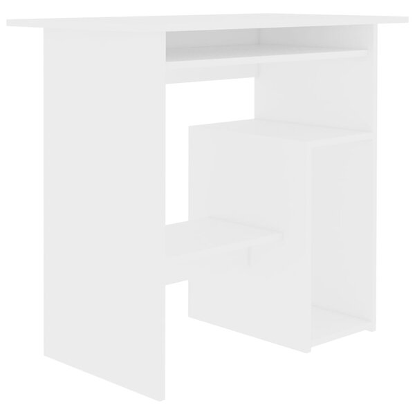 VidaXL Radni stol bijeli 80 x 45 x 74 cm od konstruiranog drva