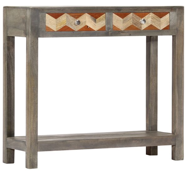 VidaXL Konzolni stol sivi 86 x 30 x 76 cm od masivnog drva manga