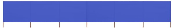 VidaXL Vjetrobran sa 6 panela od tkanine 800 x 80 cm azurno plavi