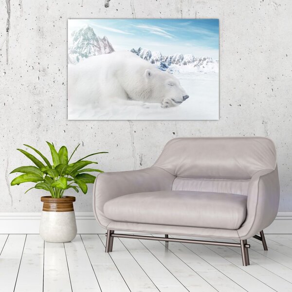 Slika - Polarni medvjed (90x60 cm)