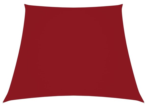 VidaXL Jedro protiv sunca od tkanine Oxford trapezno 3/5 x 4 m crveno