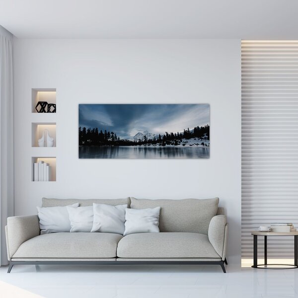 Slika - Na zaleđenom jezeru (120x50 cm)