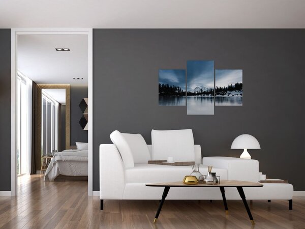 Slika - Na zaleđenom jezeru (90x60 cm)