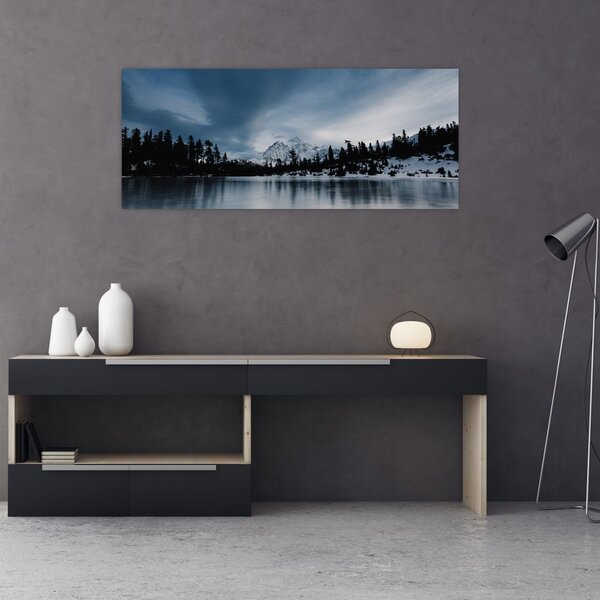 Slika - Na zaleđenom jezeru (120x50 cm)