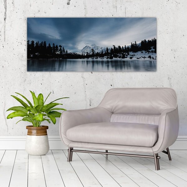Slika - Na zaleđenom jezeru (120x50 cm)