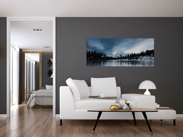 Slika - Na zaleđenom jezeru (120x50 cm)