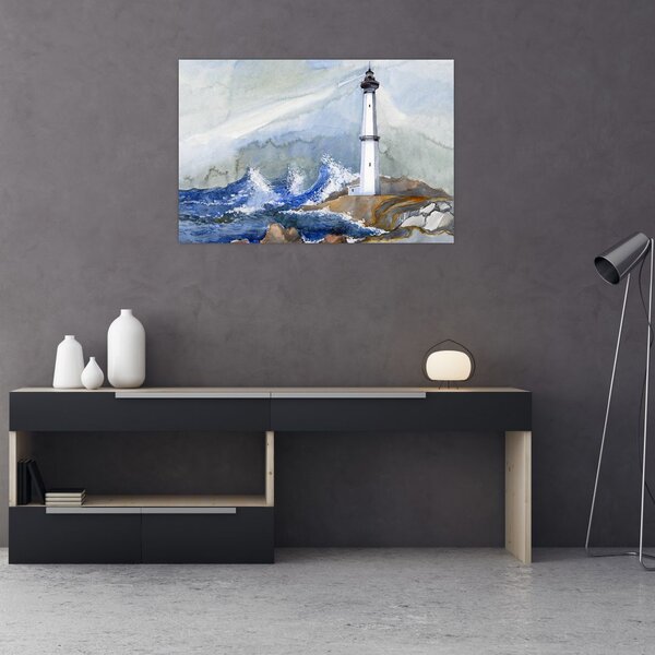 Slika crtež svjetionika (90x60 cm)