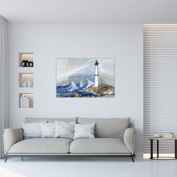 Slika crtež svjetionika (90x60 cm)