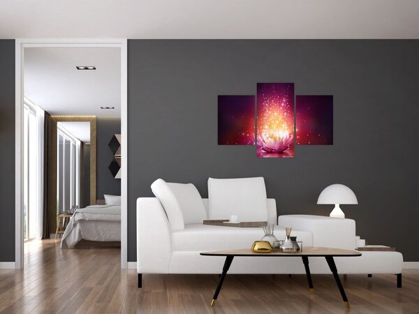 Slika cvijeta lotosa (90x60 cm)