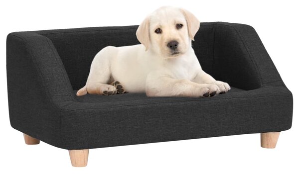 VidaXL Sofa za pse crna 95 x 63 x 39 cm od platna