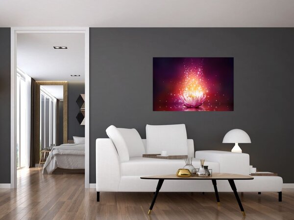 Slika cvijeta lotosa (90x60 cm)