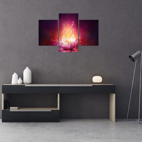 Slika cvijeta lotosa (90x60 cm)