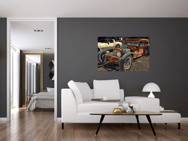 Slika smeđeg automobila (90x60 cm)