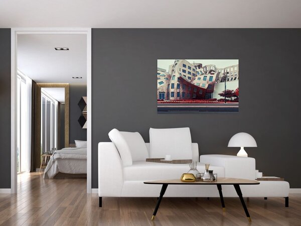 Slika - arhitektonska zgrada (90x60 cm)