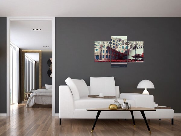 Slika - arhitektonska zgrada (90x60 cm)
