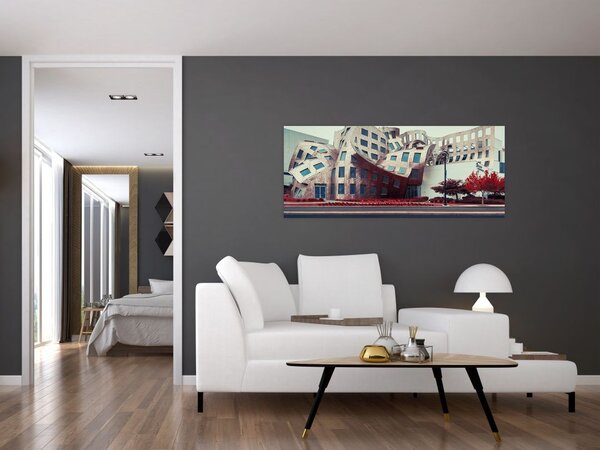 Slika - arhitektonska zgrada (120x50 cm)