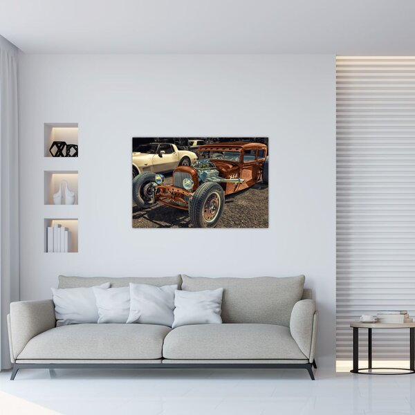 Slika smeđeg automobila (90x60 cm)