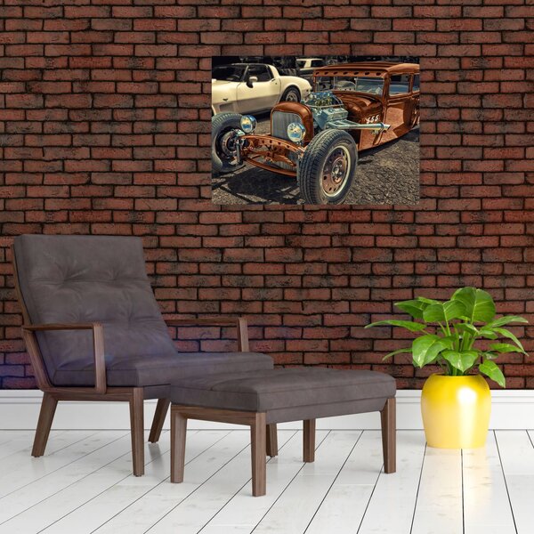 Slika smeđeg automobila (70x50 cm)