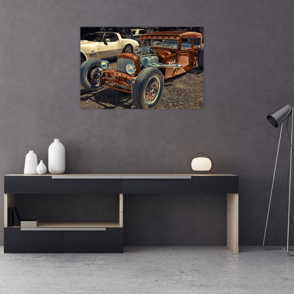 Slika smeđeg automobila (90x60 cm)