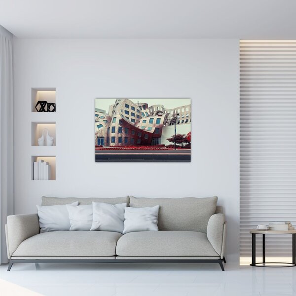 Slika - arhitektonska zgrada (90x60 cm)