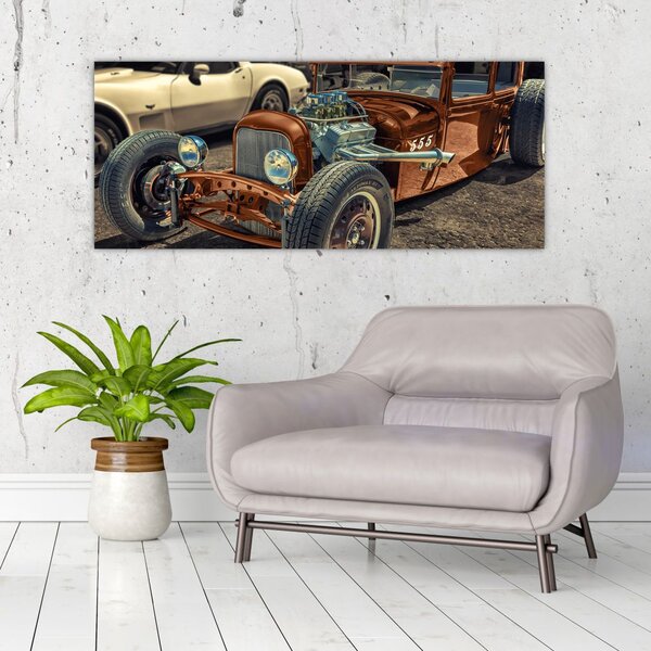 Slika smeđeg automobila (120x50 cm)
