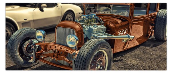 Slika smeđeg automobila (120x50 cm)