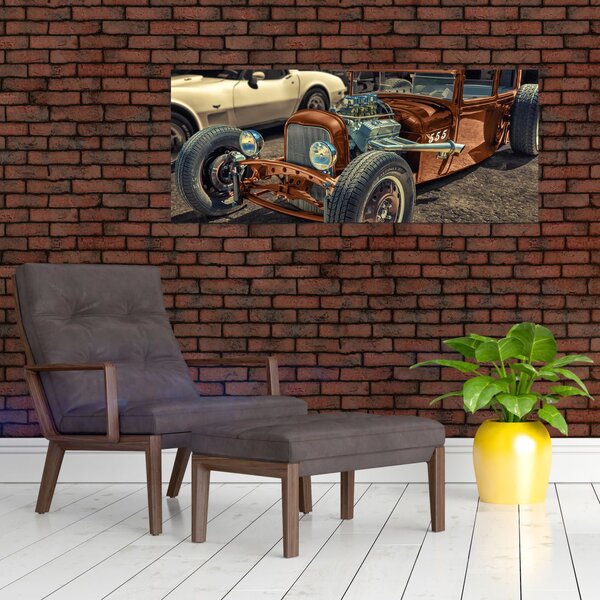 Slika smeđeg automobila (120x50 cm)