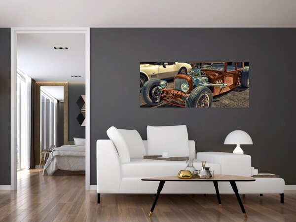 Slika smeđeg automobila (120x50 cm)